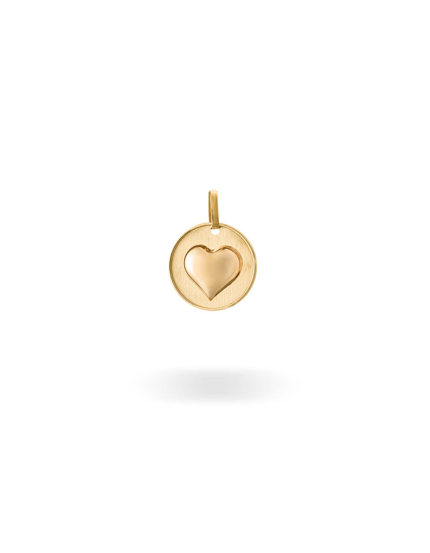 آویز طلا پلاک قلب دامله کوچک