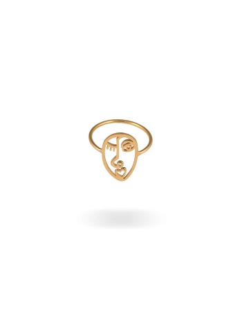 انگشتر طلا صورت مینیمال 3