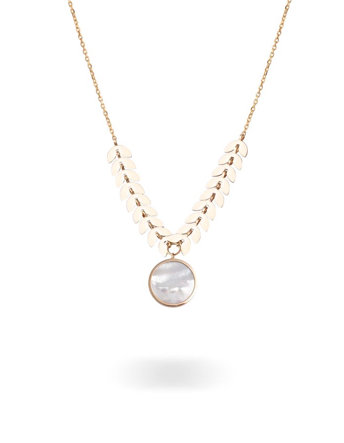 گردنبند طلا مگلی صدف